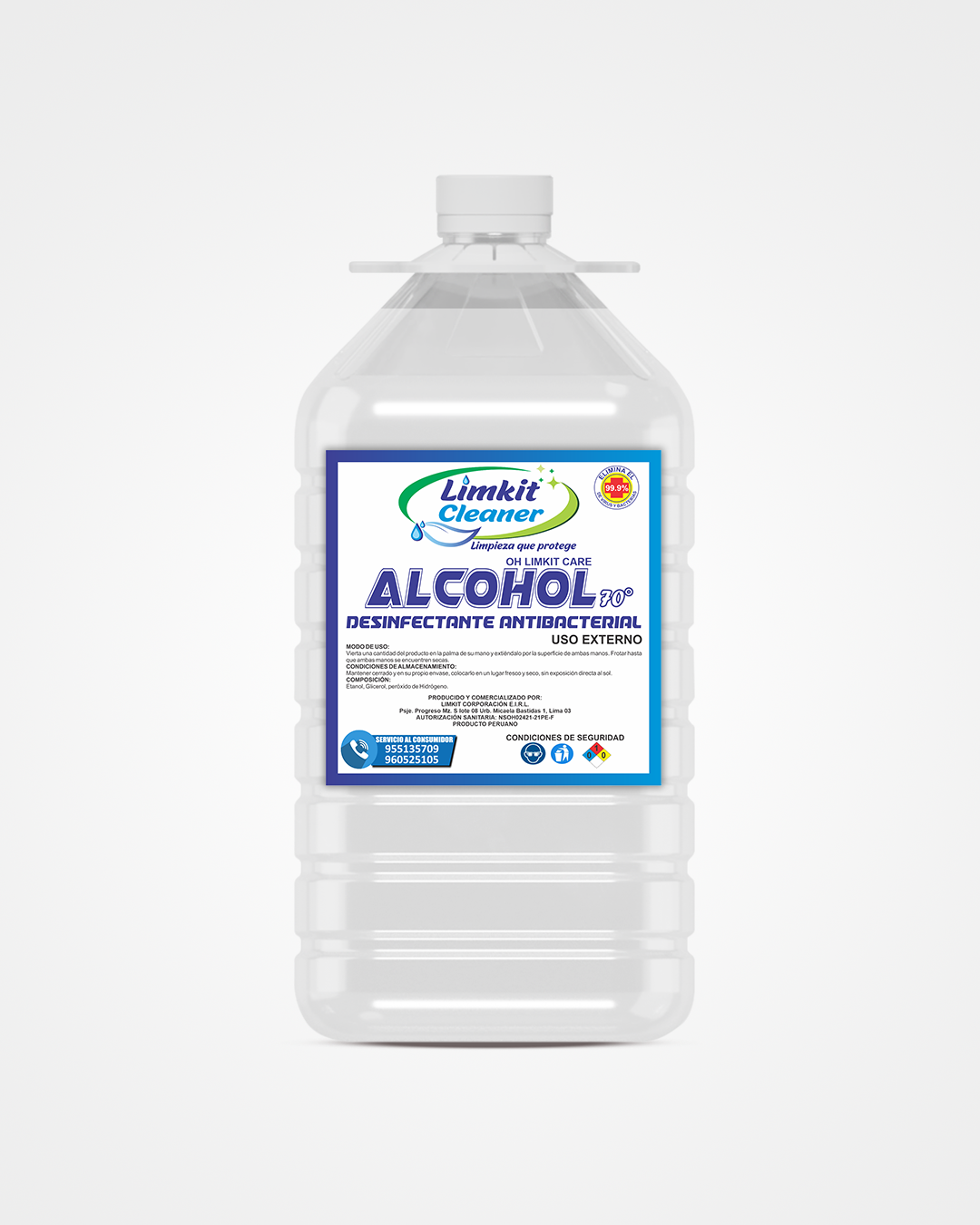 Alcohol Desinfectante 70° - Galón