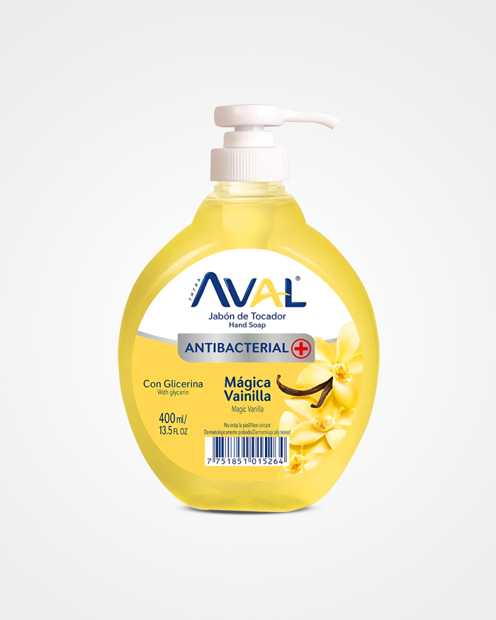 Jabón Líquido Aval Vainilla 400 ml