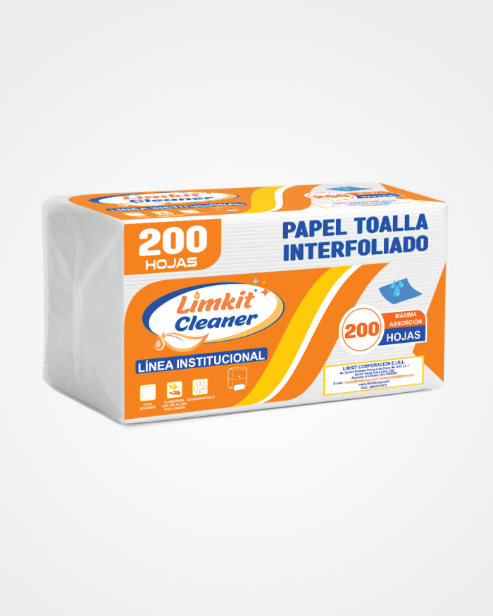Papel Toalla Interfoliado 200 Hojas