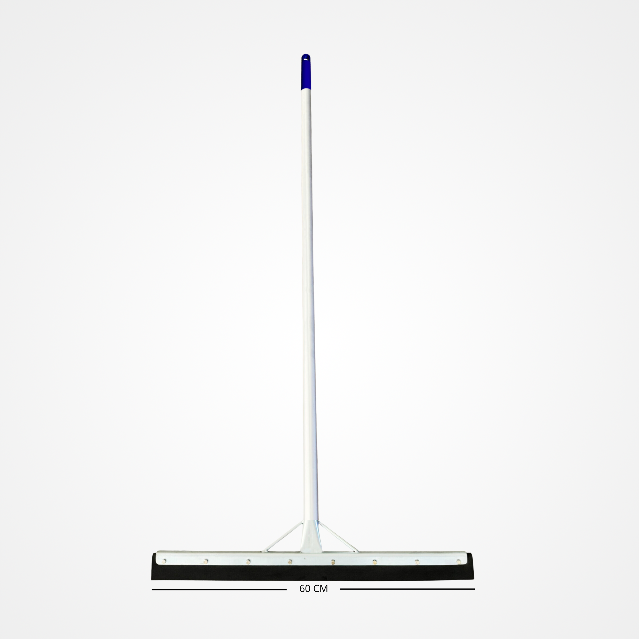 Jalador de Agua doble Goma con Mango de Aluminio y Base Acero Zincado de 60 cm